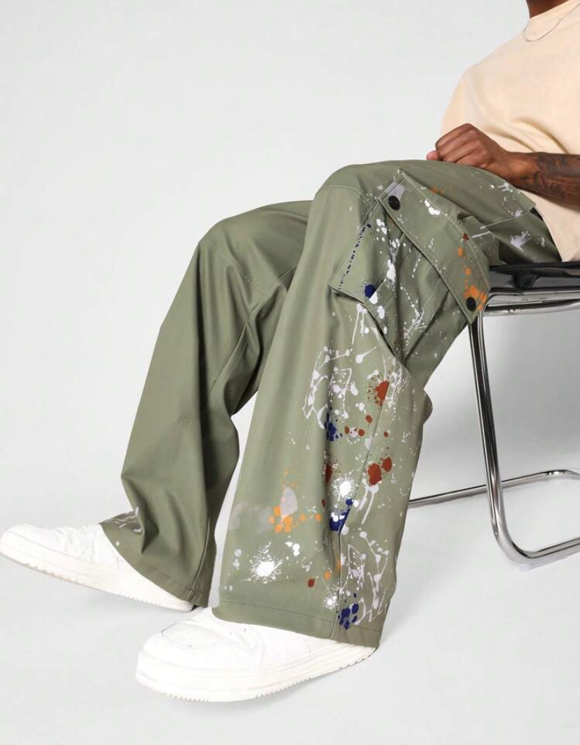 Paint Slaters Pants with in Green