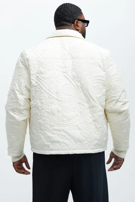 Quilted Jacket in white