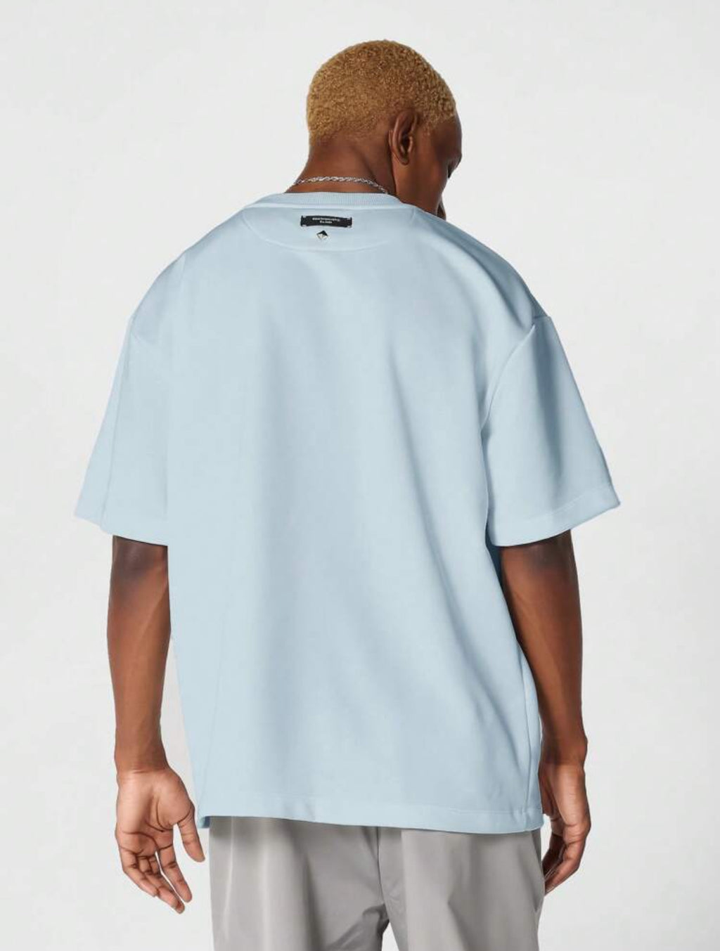 Premium velvet shirt in blue