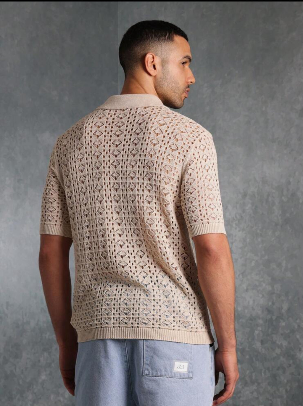 Premium Knitted shirt in beige