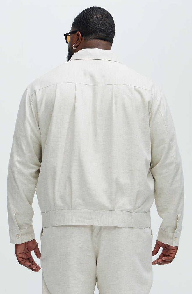 Textured Jacket in White