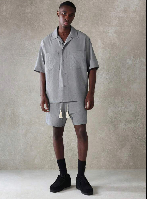 Shirt and Shorts 2 Piece in Grey