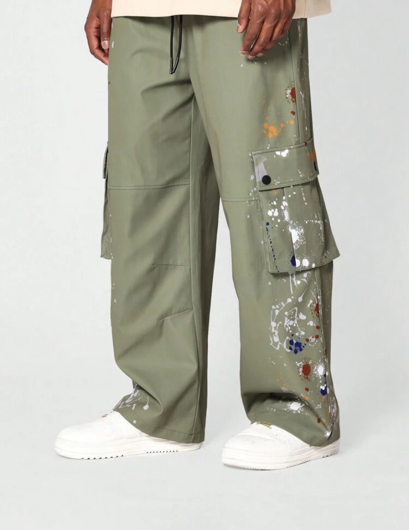 Paint Slaters Pants with in Green