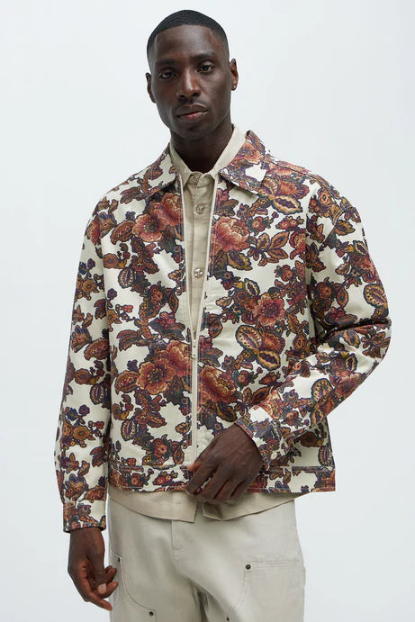 Jacquard Jacket in floral