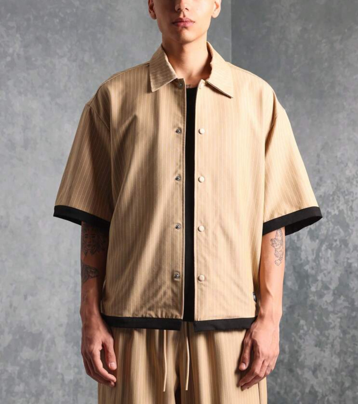 Oversized Shirt and Pants 2 Piece in Brown