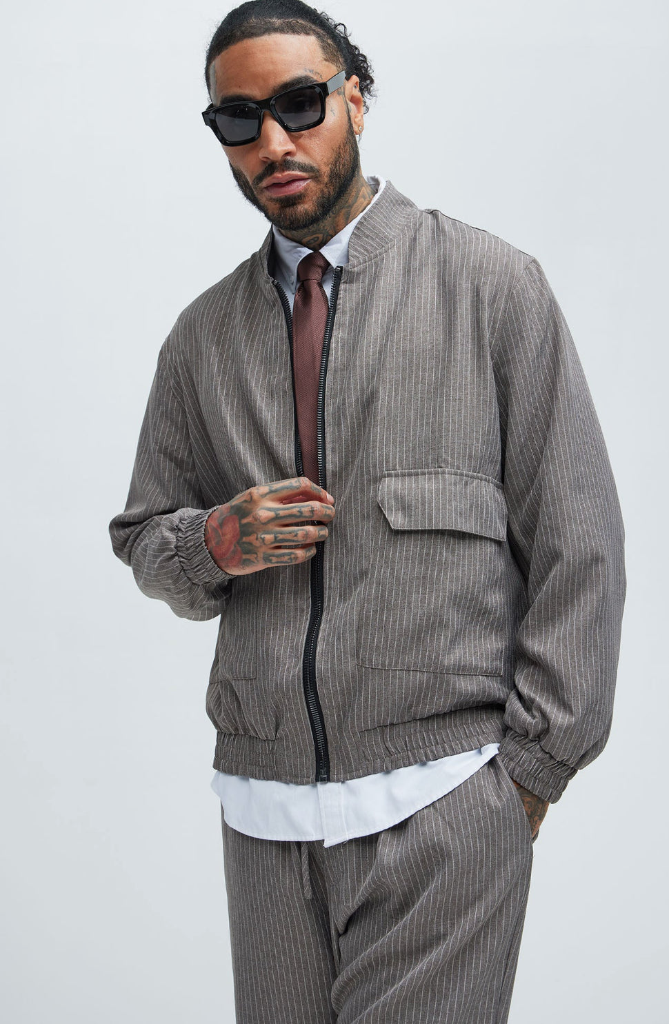 Bomber Jacket in Brown