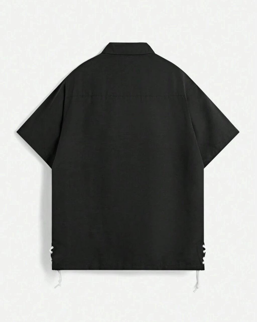 Premium Shirt with lace detail in black