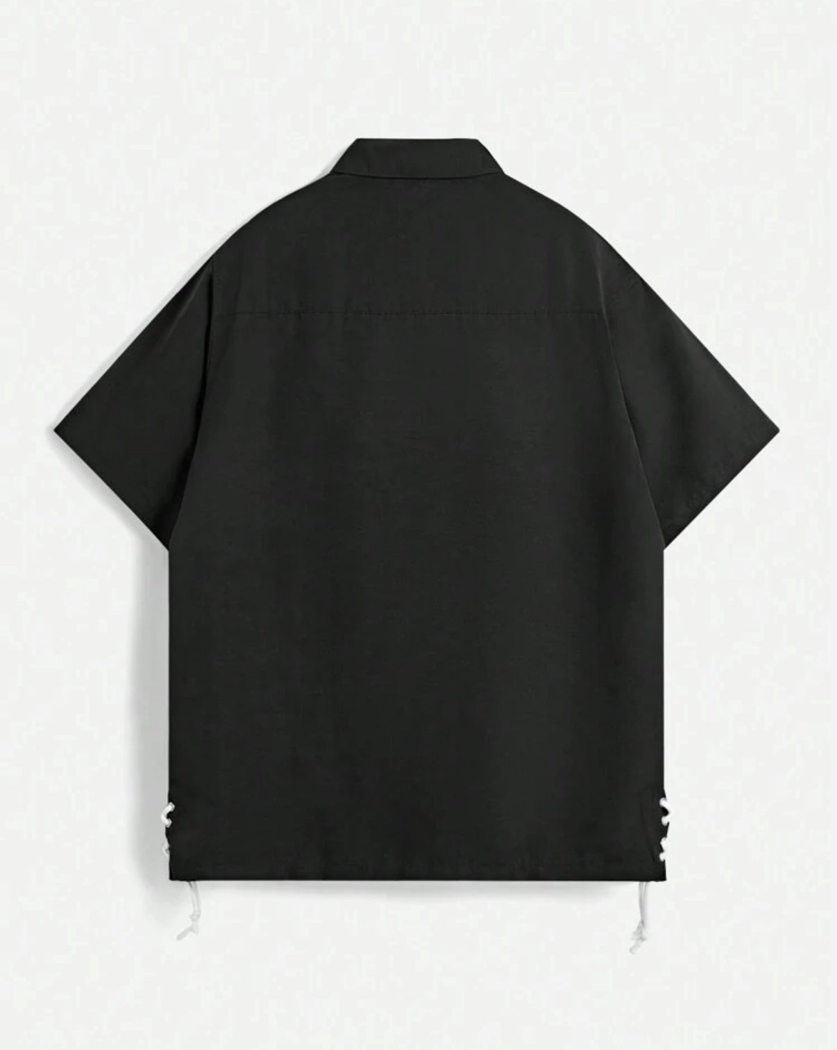 Premium Shirt with lace detail in black