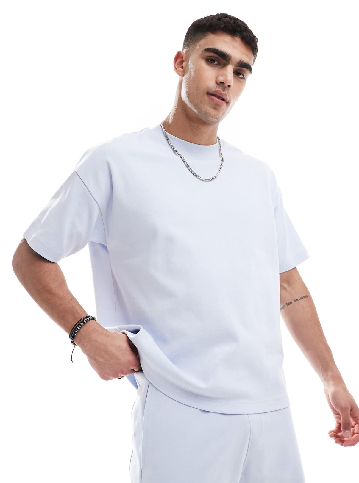 Oversized T-shirt in Light Blue