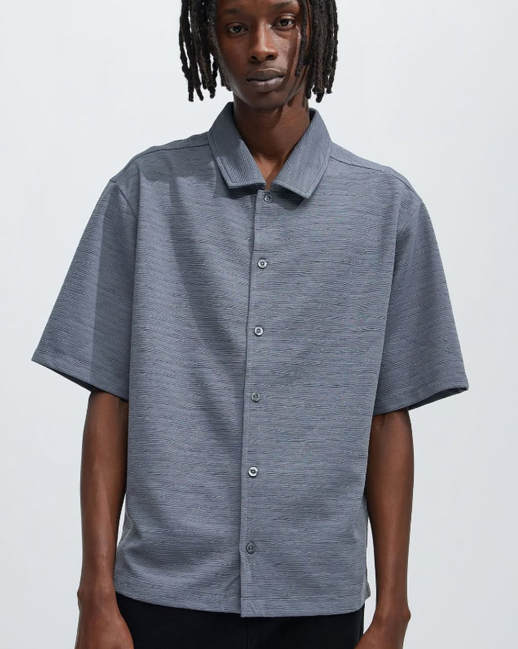 Premium Textured Shirt in Grey