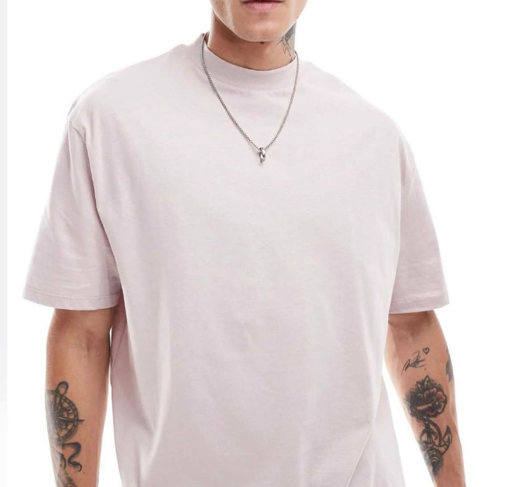 BoxyT-shirt in pale pink