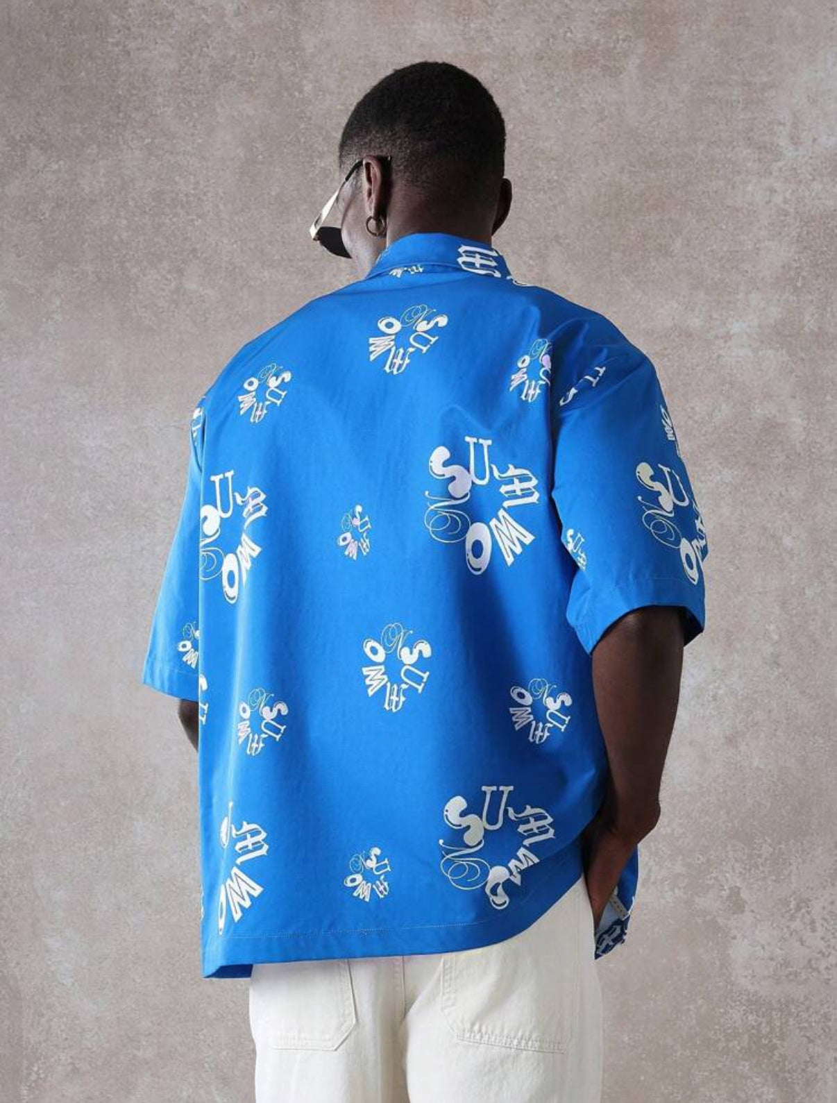 Boxy fit shirt in blue