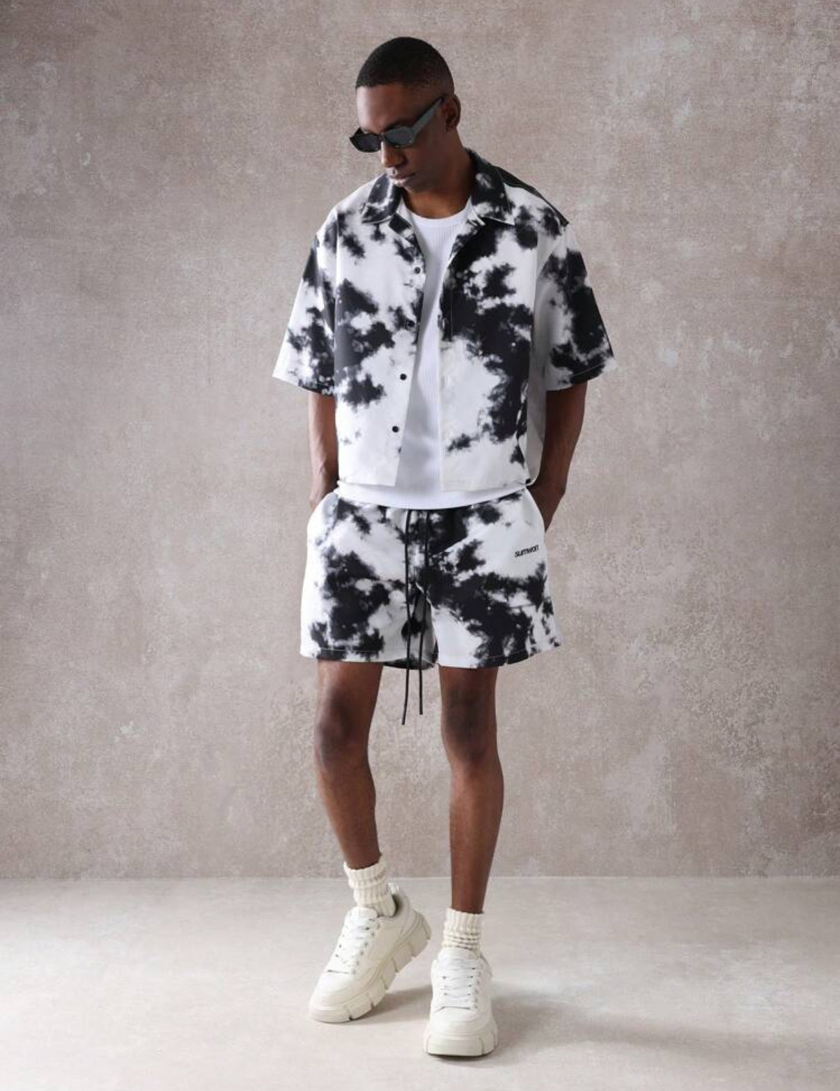 Boxy Shirt and Shorts 2 Piece in Tie Dye