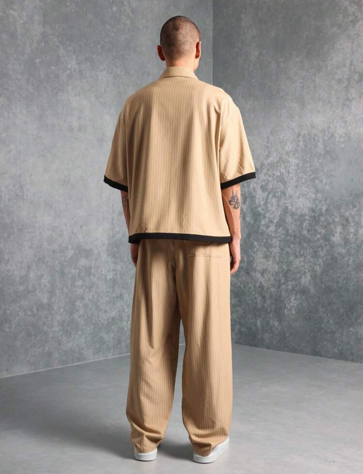 Oversized Shirt and Pants 2 Piece in Brown