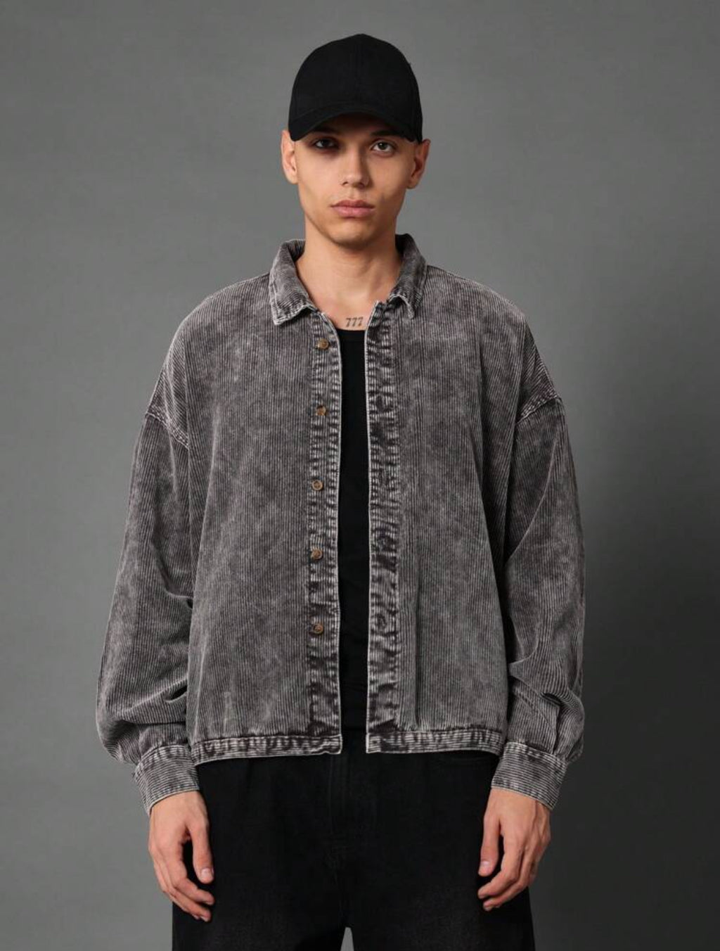 Premium Corduroy Jacket in grey