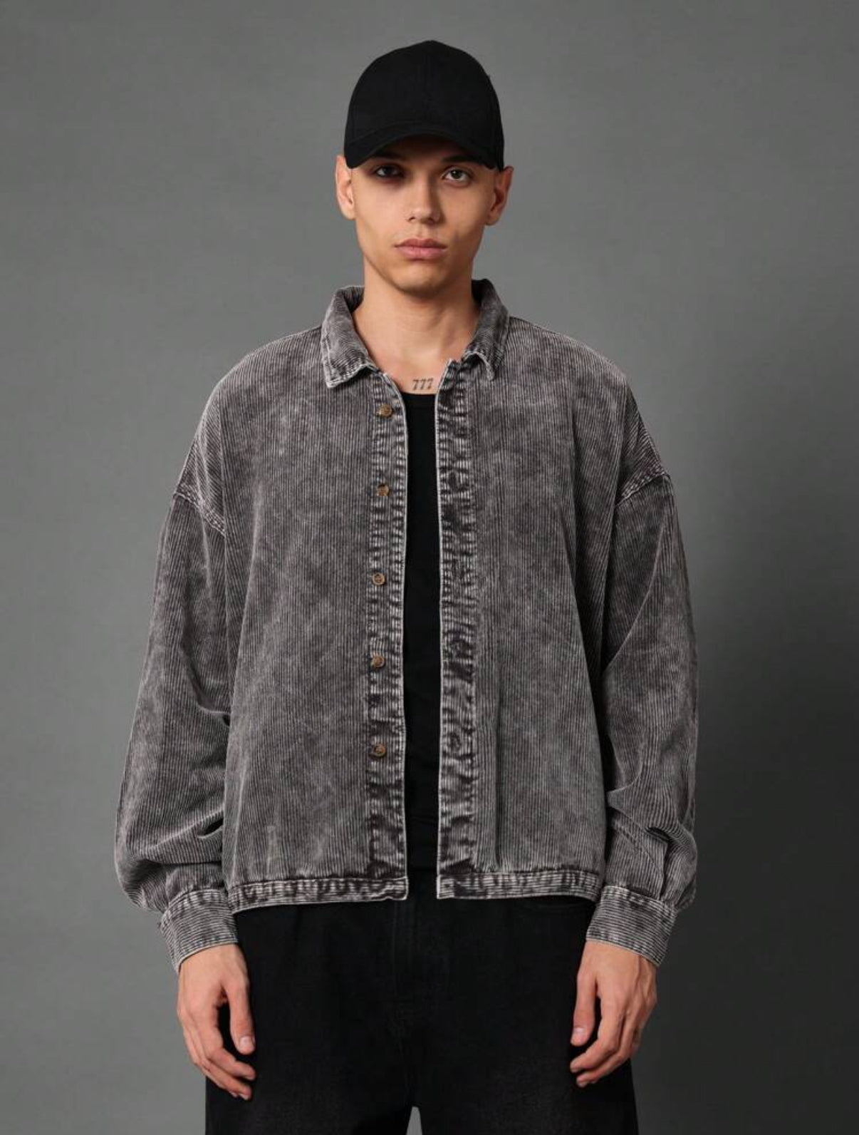 Premium Corduroy Jacket in grey