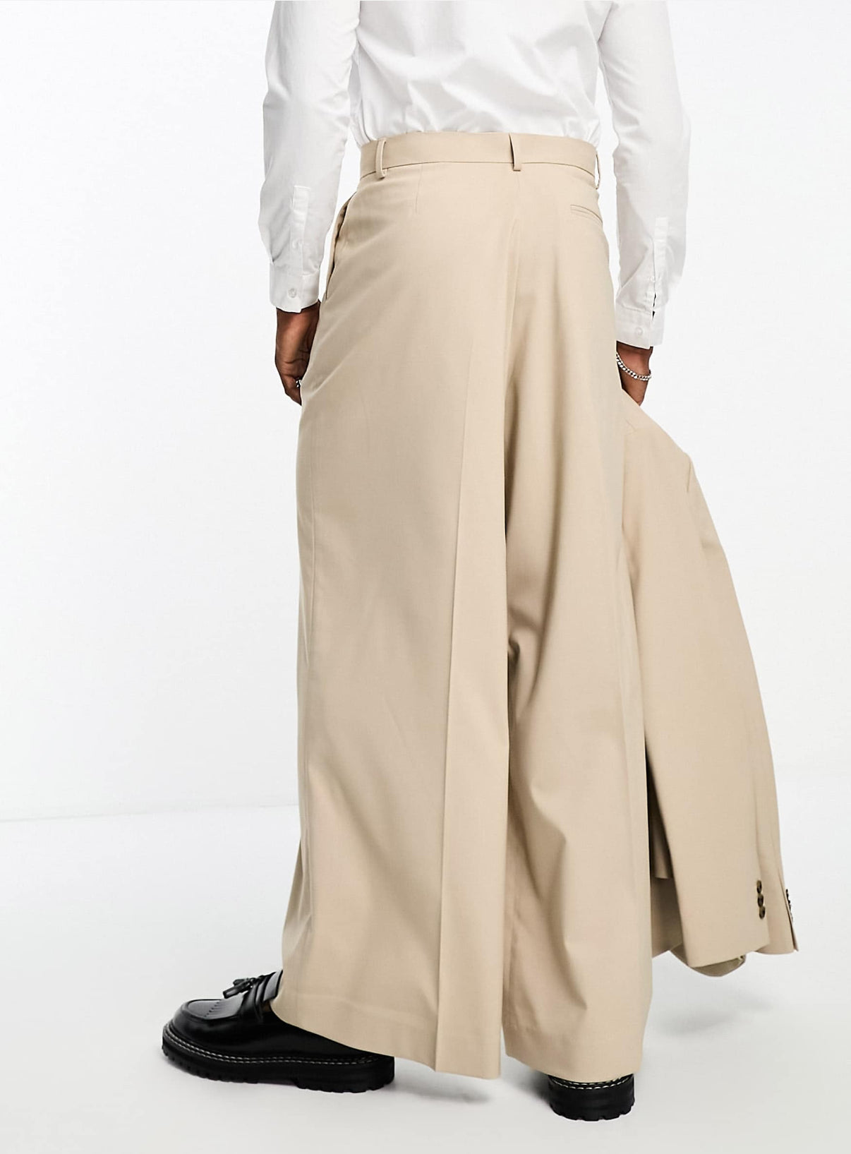 Extreme Wide Leg Pants in Stone