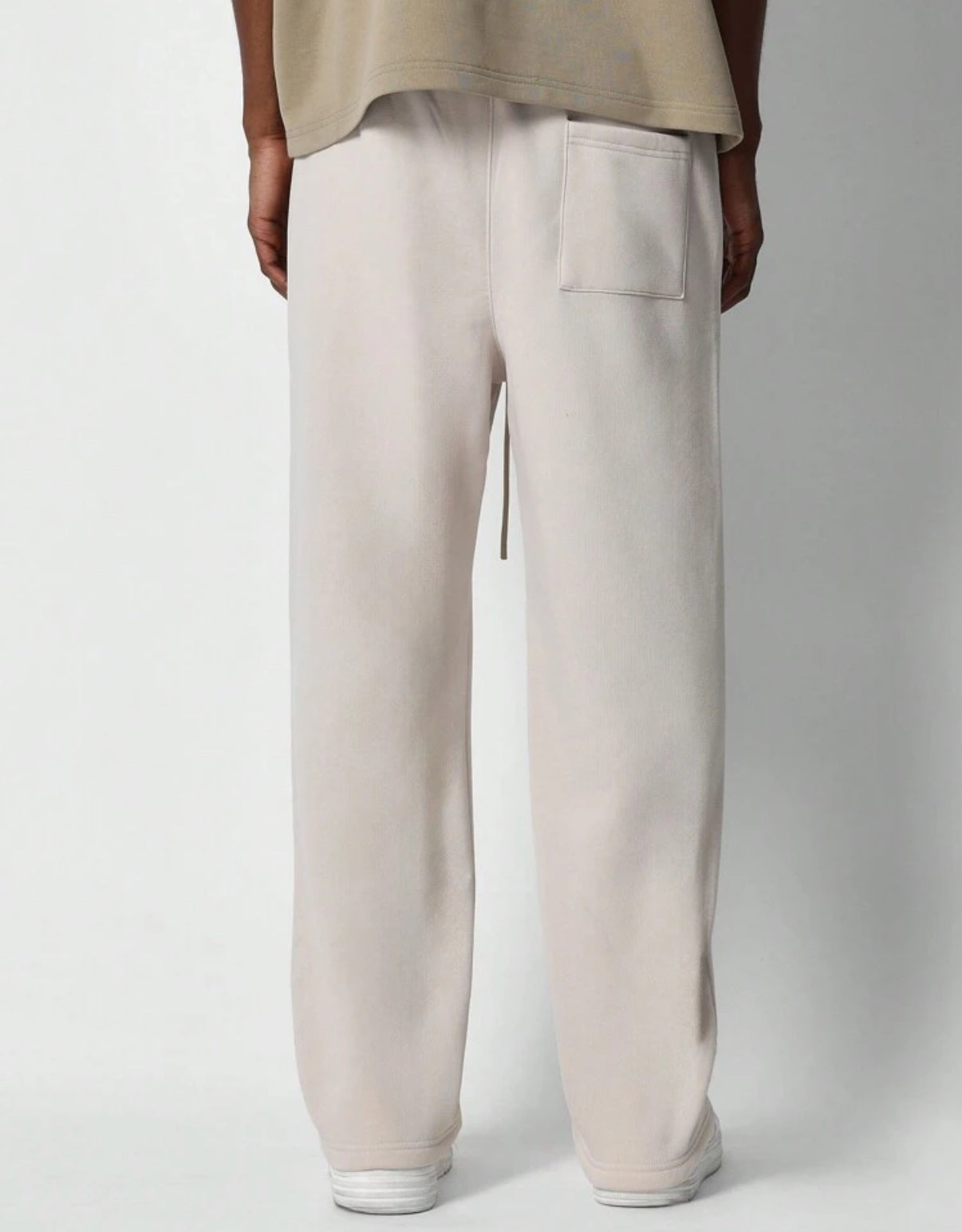 Drawstring Jogger in Beige