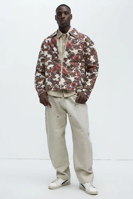 Jacquard Jacket in floral