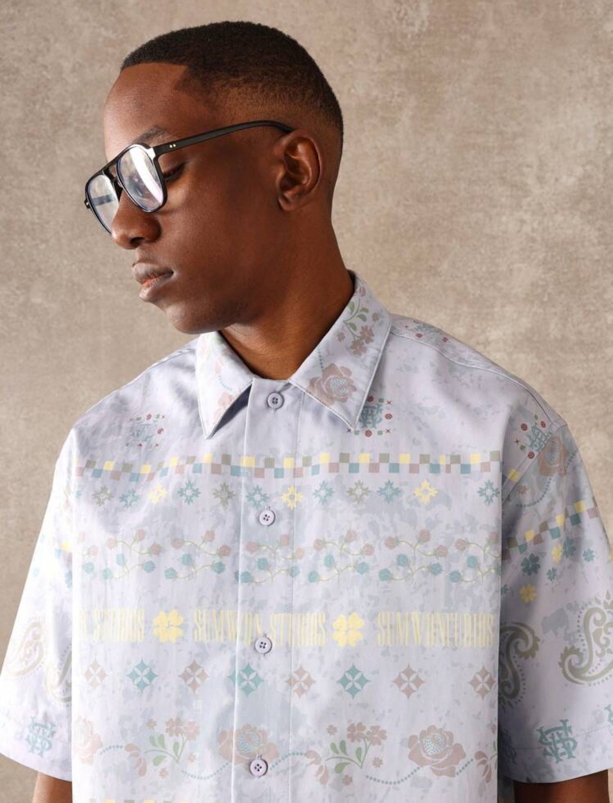 Vintage Boxy Fit shirt in woven fabric