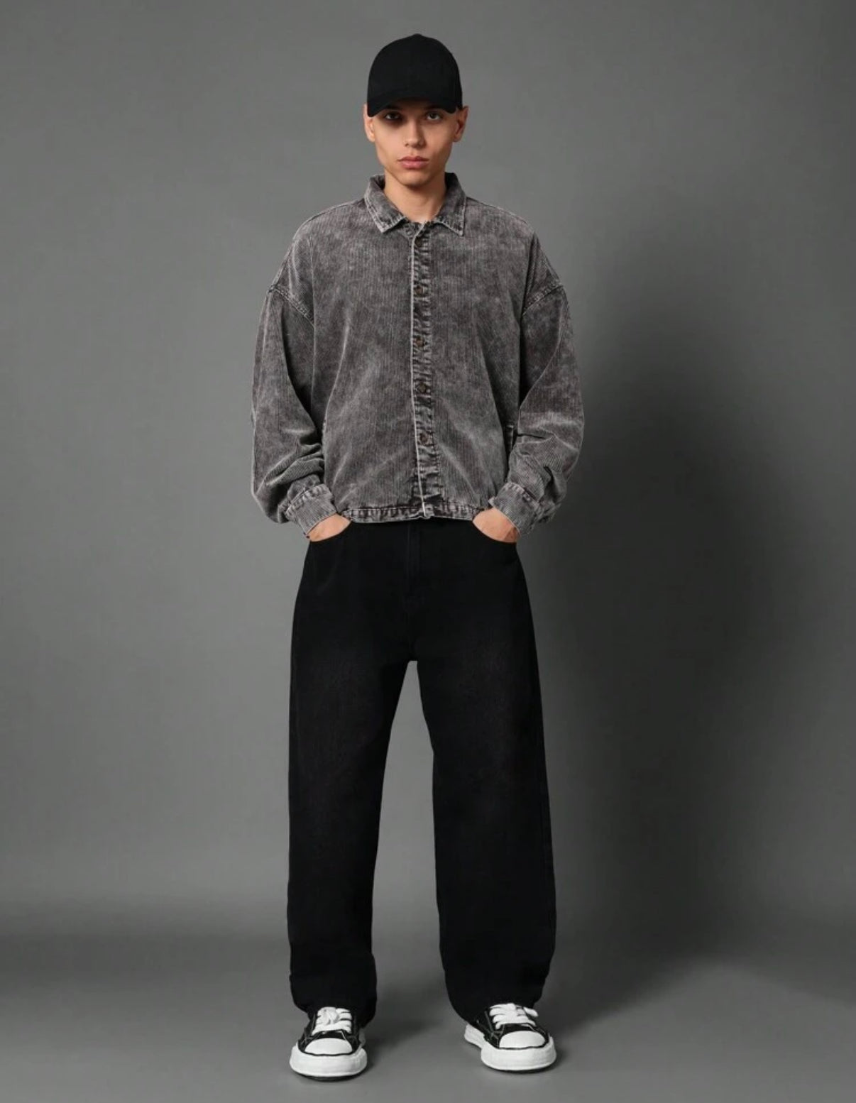 Premium Corduroy Jacket in grey