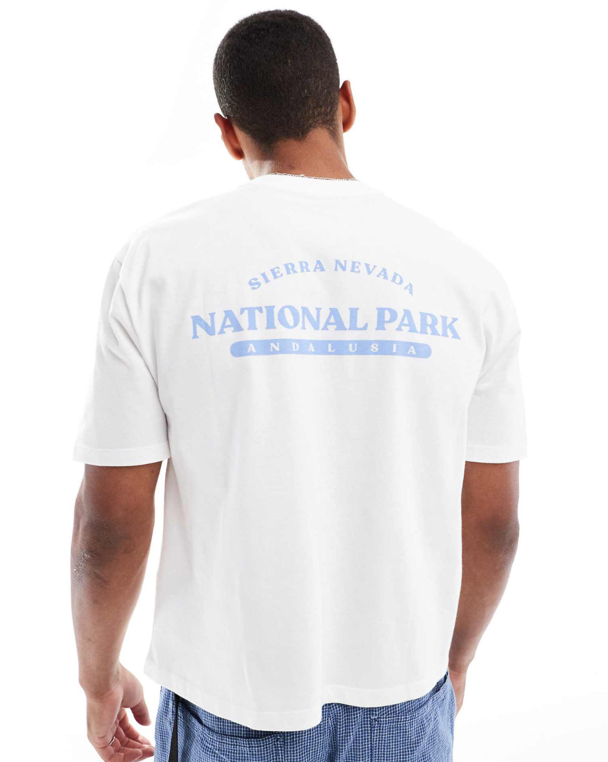 T-shirt with Back Print in White