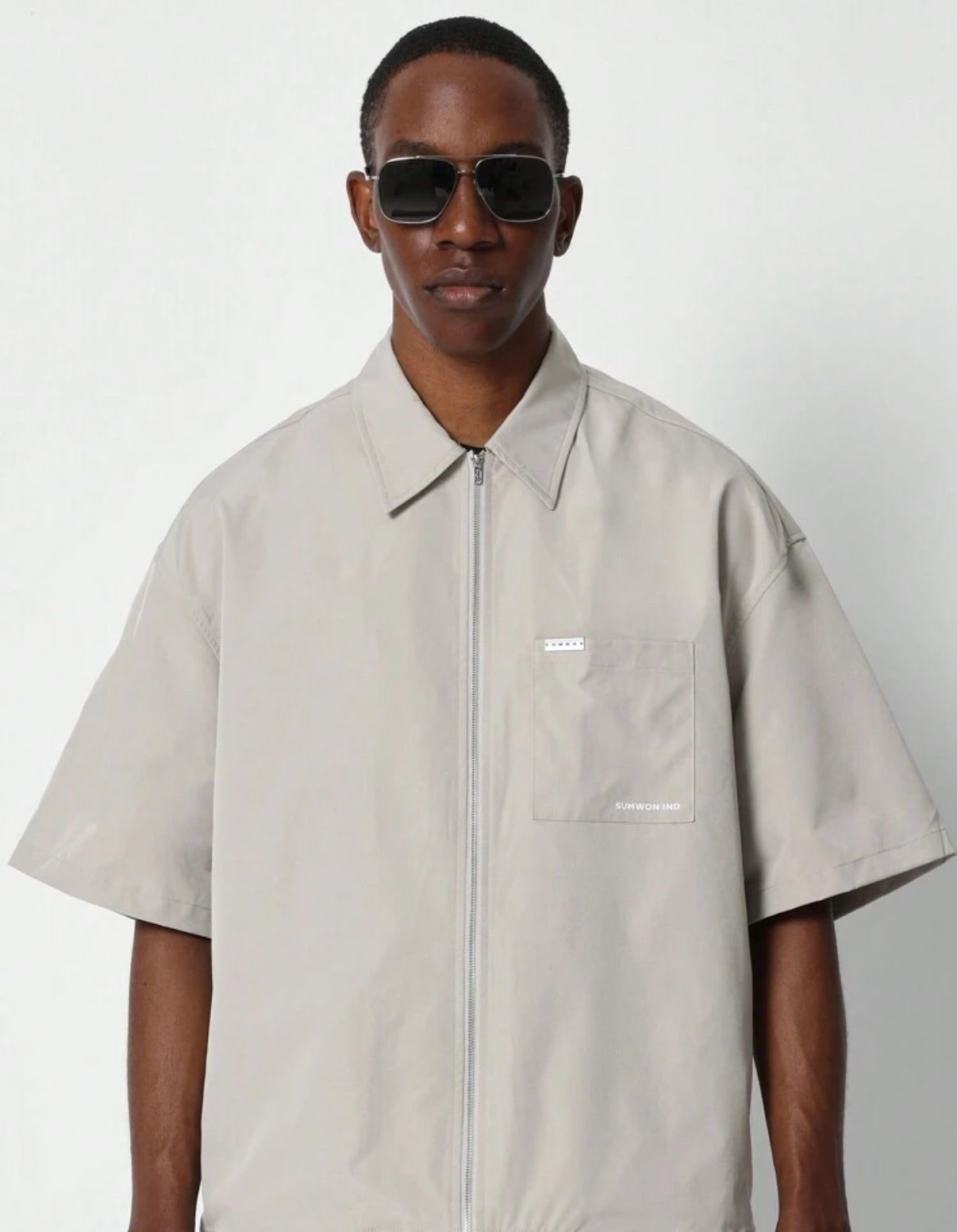 Boxy Shirt in Sliver