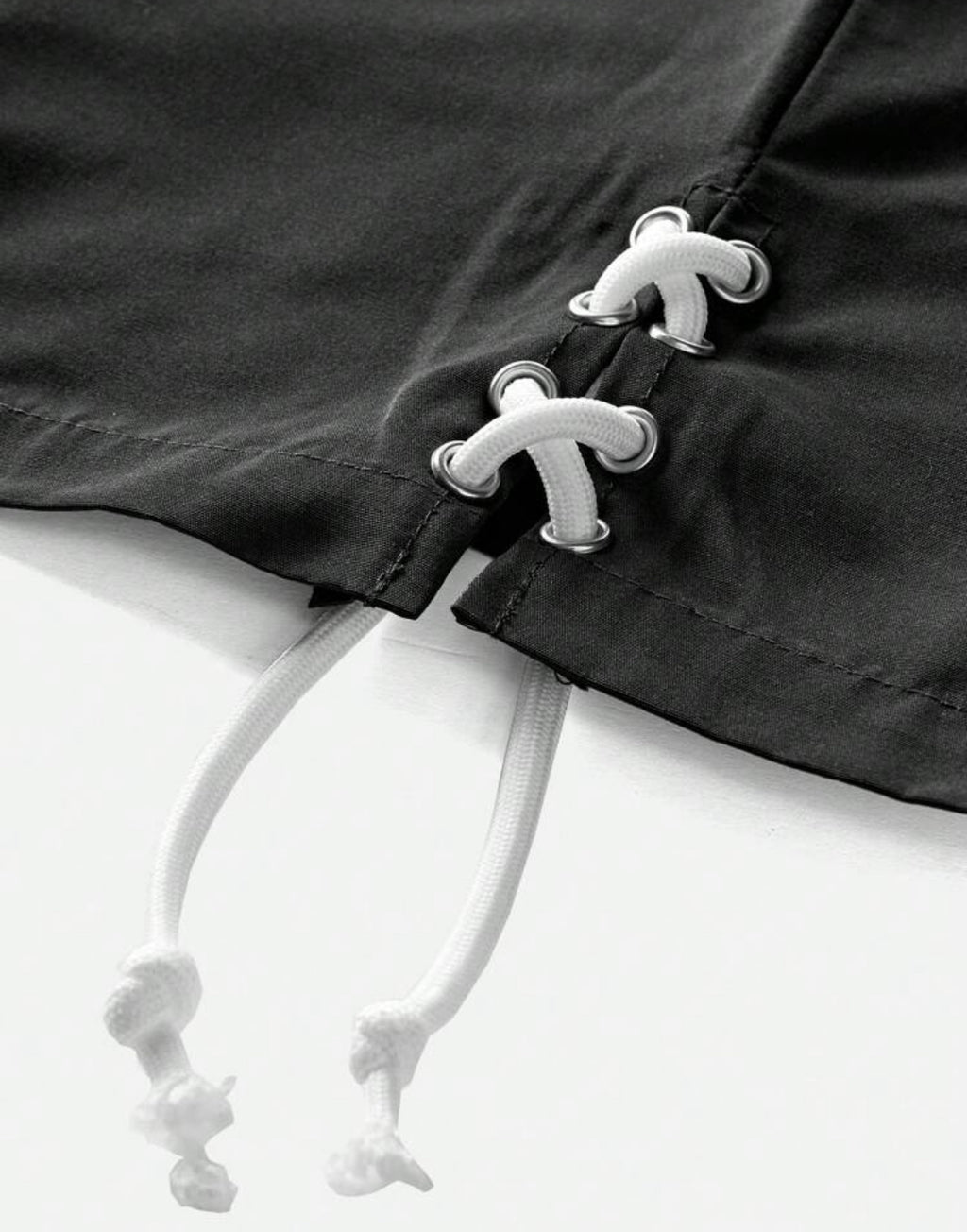 Premium Shirt with lace detail in black