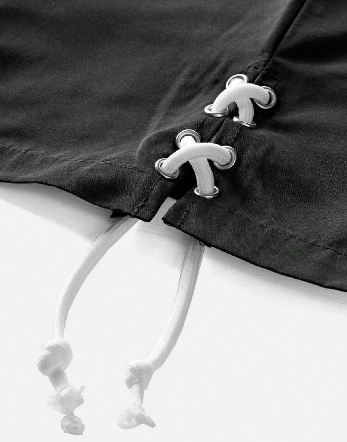 Premium Shirt with lace detail in black