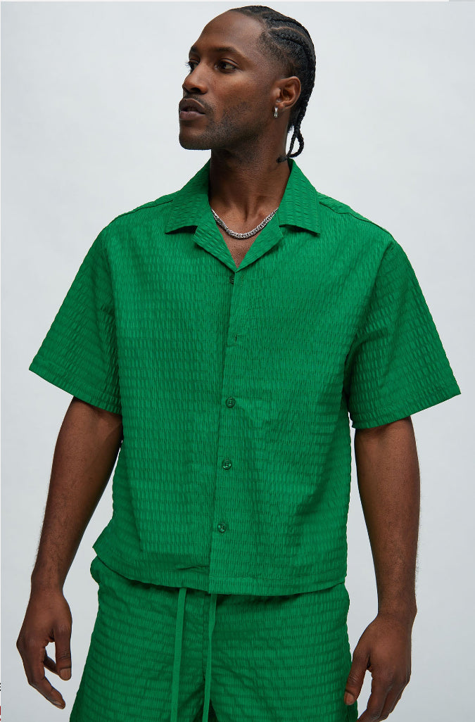 Boxy Shirt in Green