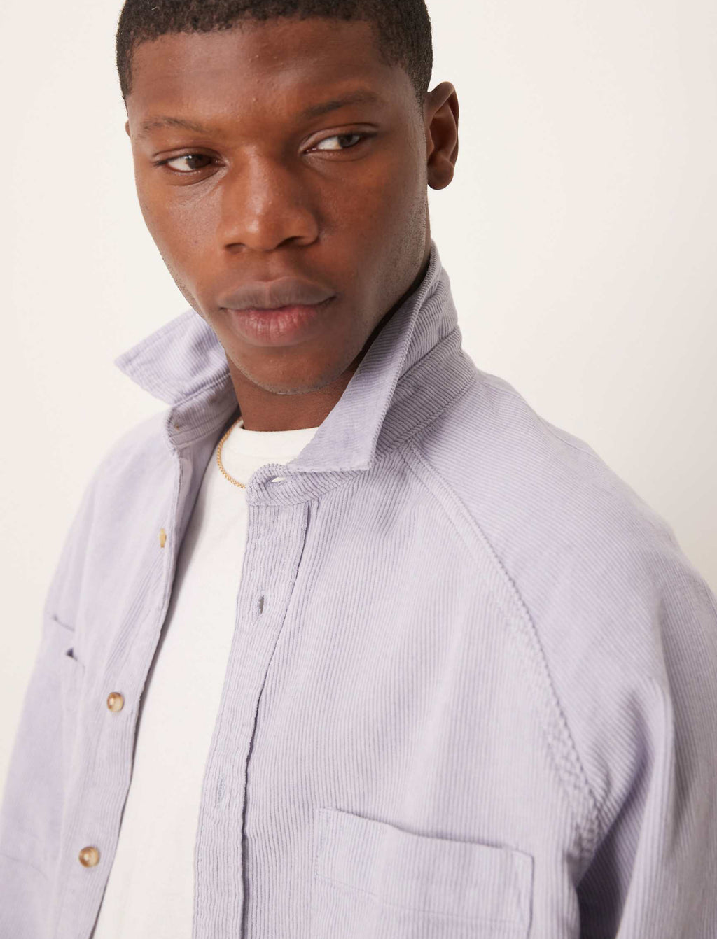 Corduroy Shirt in Grey