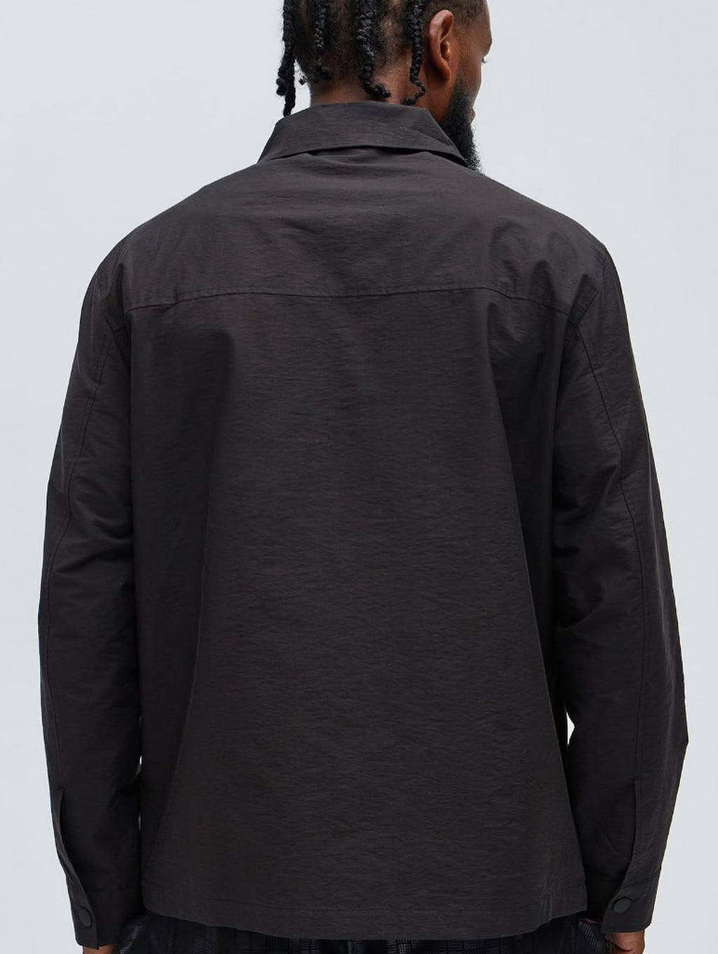 Max Pocketed Overshirt in Black
