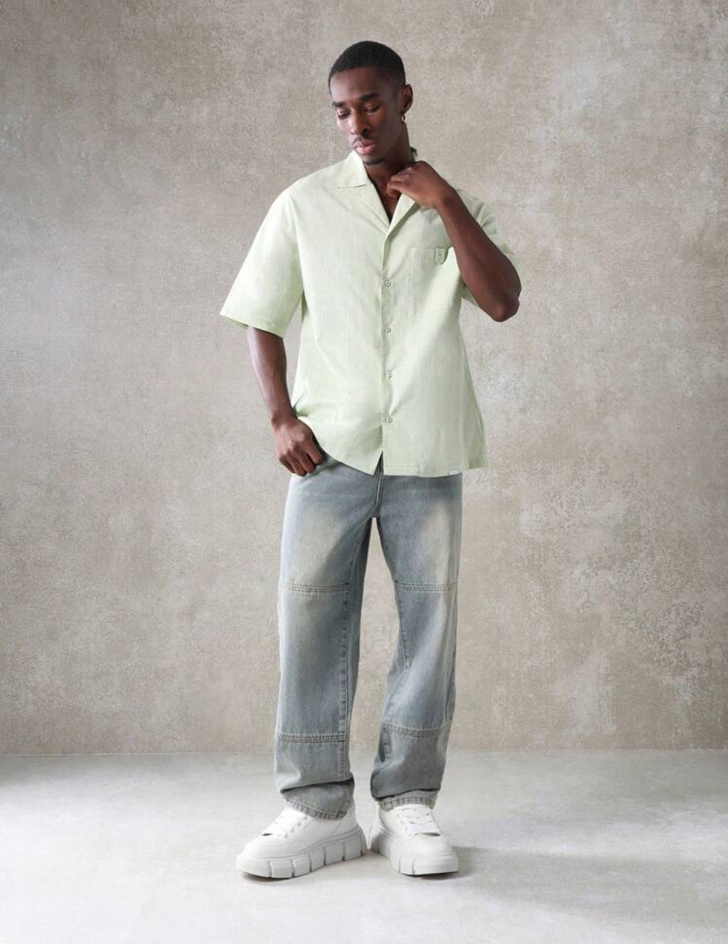 Premium Shirt with pocket in mint