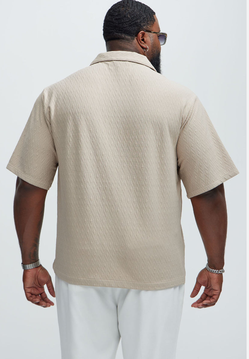 Boxy Shirt in Beige