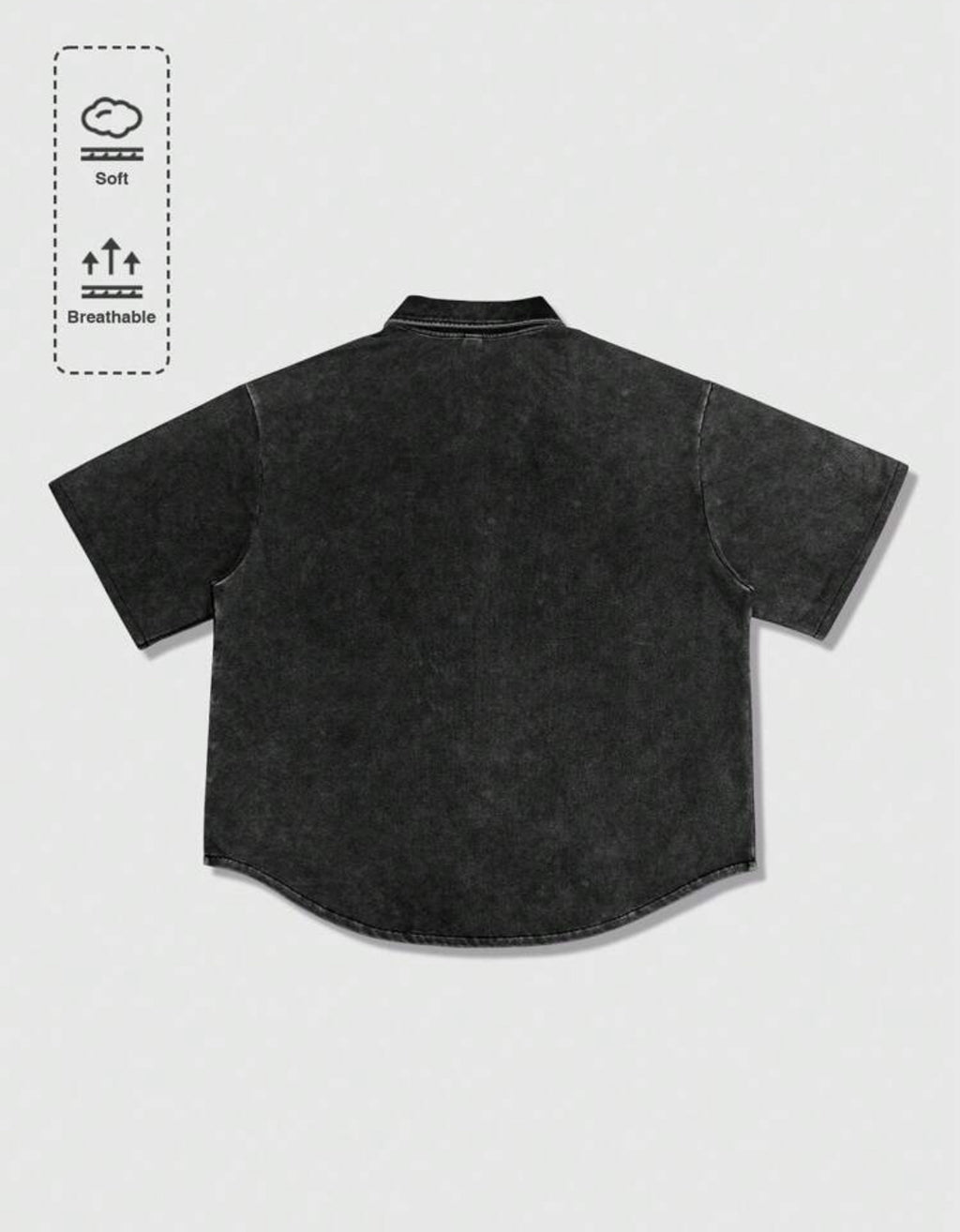 Premium Denim shirt in black