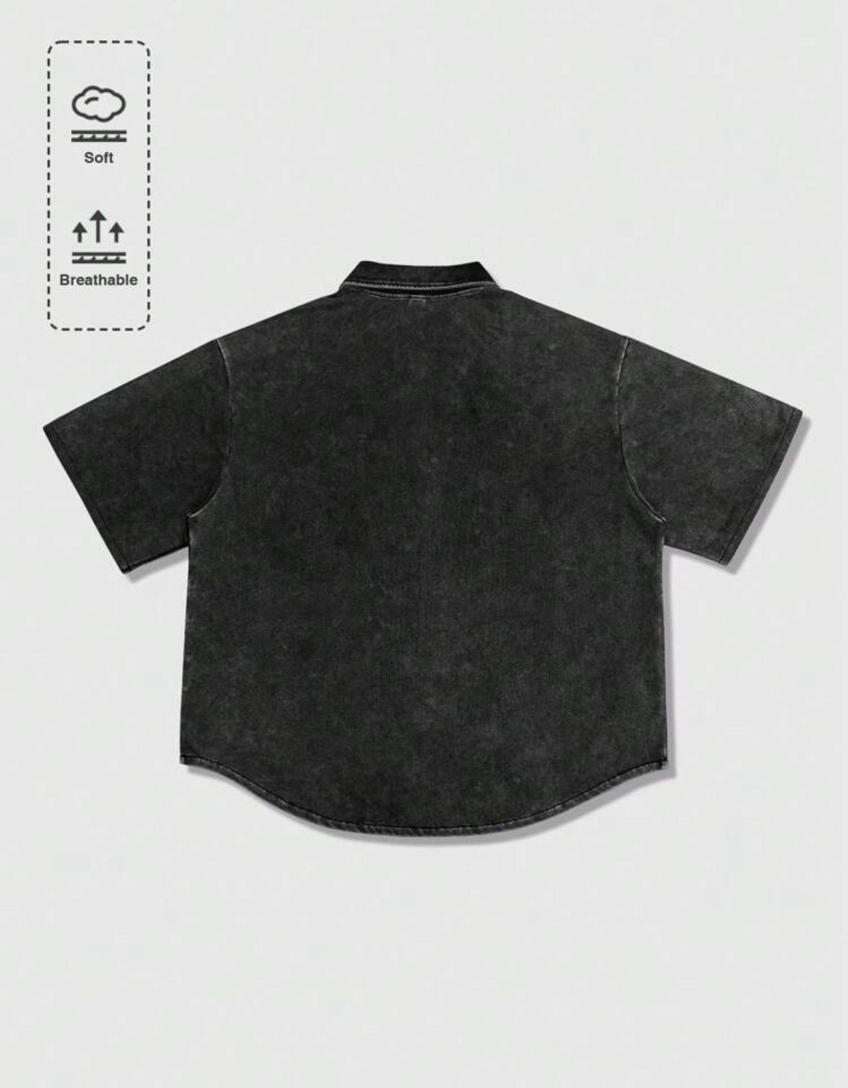 Premium Denim shirt in black