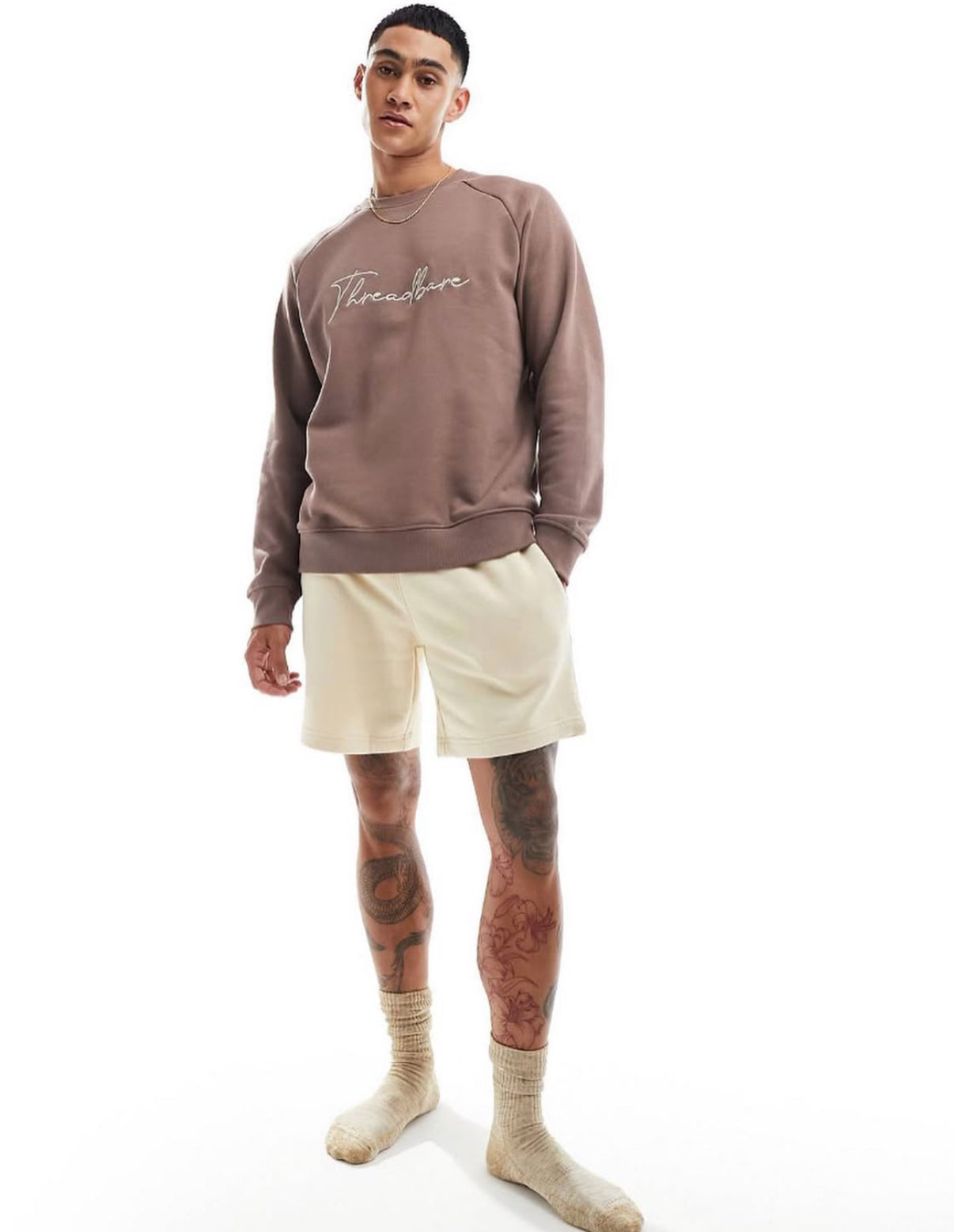 Threadbare Sweatshirt in Brown