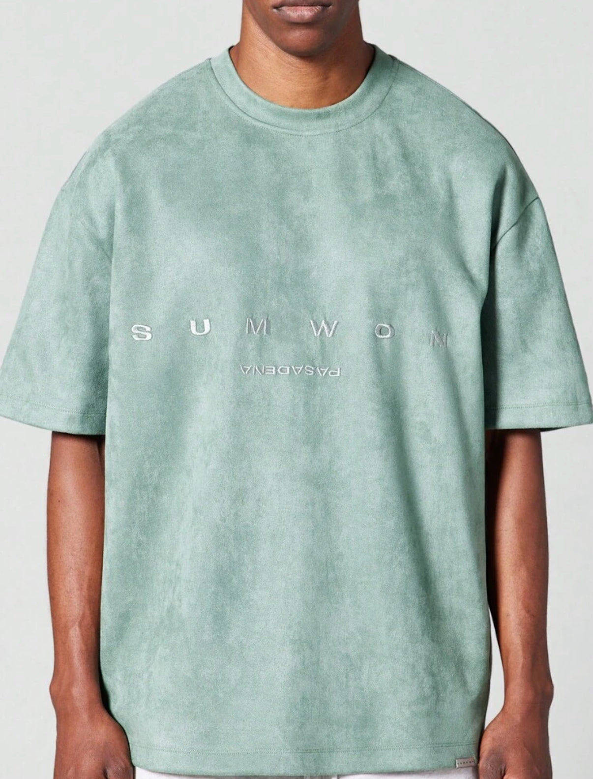 Velvet t-shirt in green