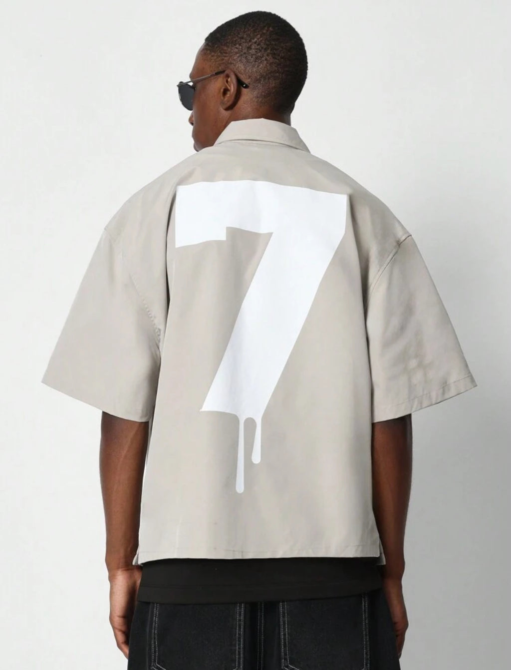 Boxy Shirt in Sliver