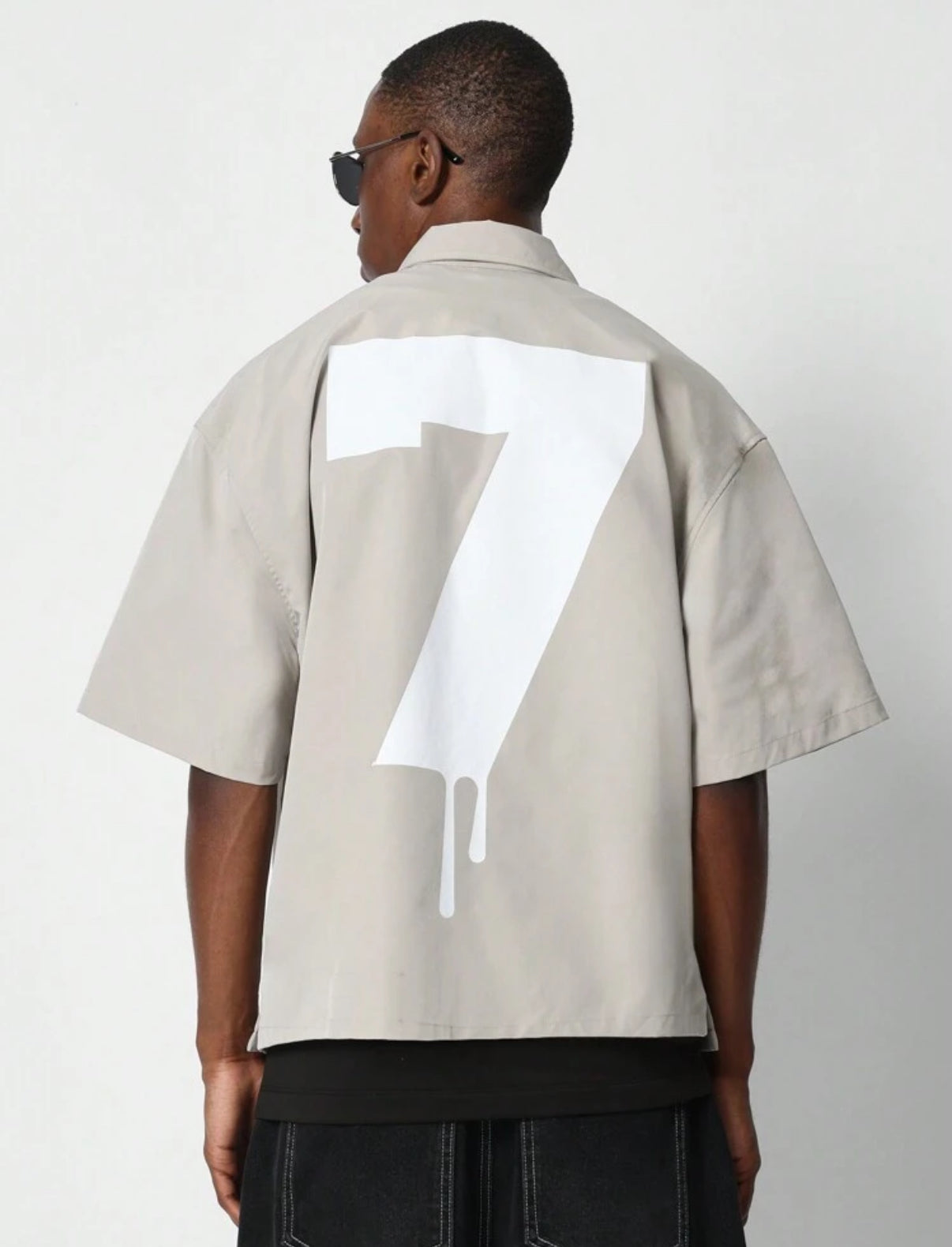 Boxy Shirt in Sliver