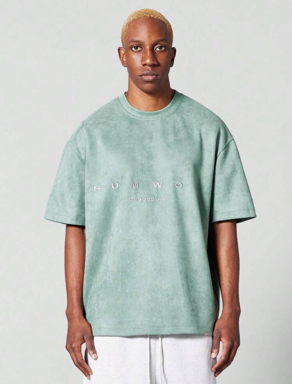 Velvet t-shirt in green