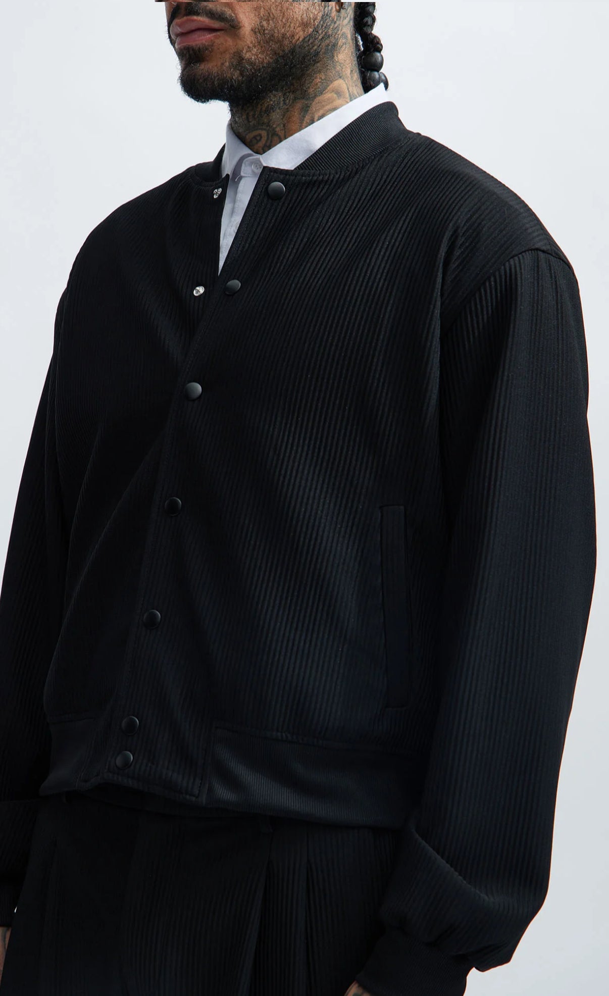 Bomber jacket in black