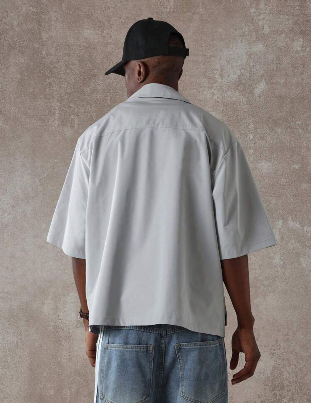 Special Layered Boxy Shirt in Grey