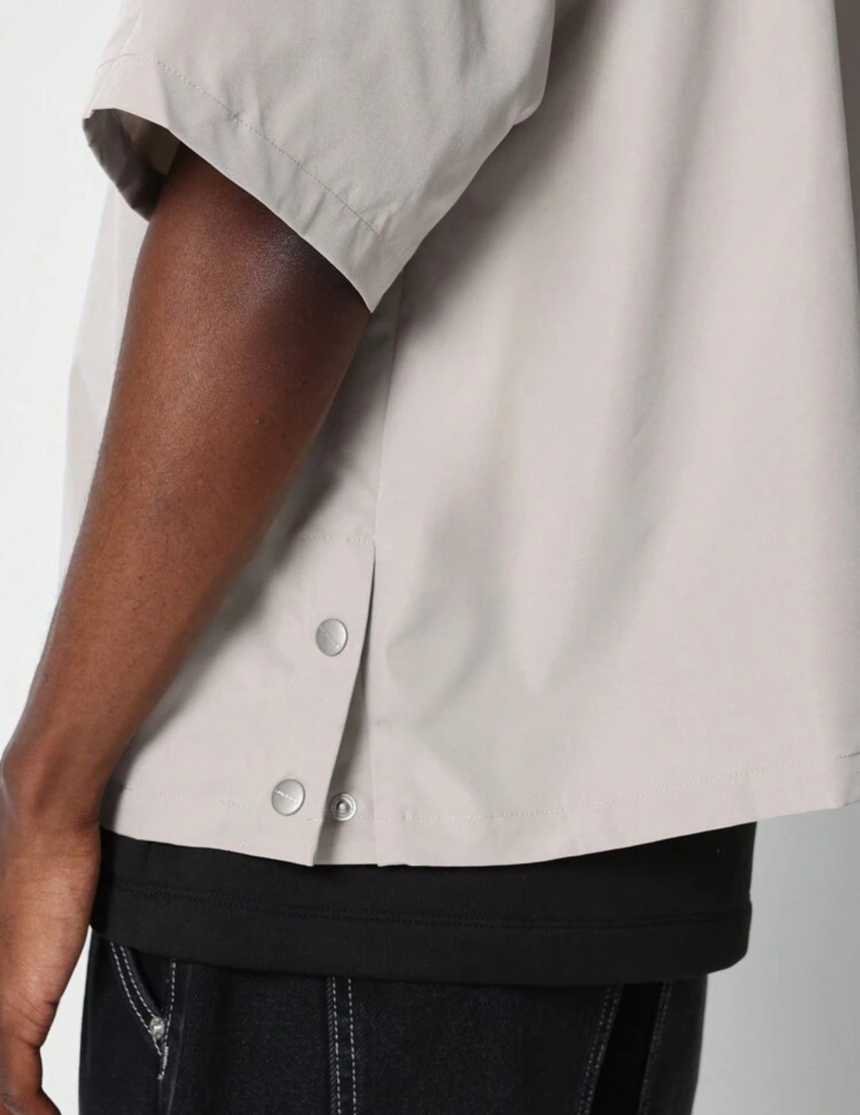 Boxy Shirt in Sliver