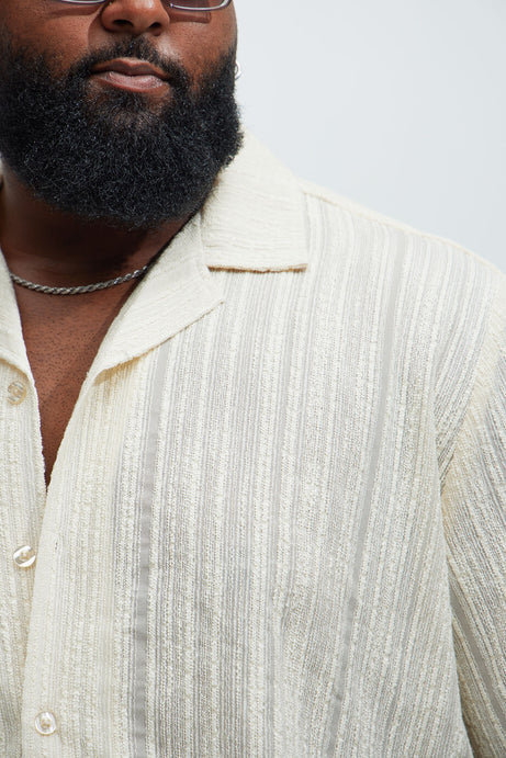 Premium revere collar shirt in white