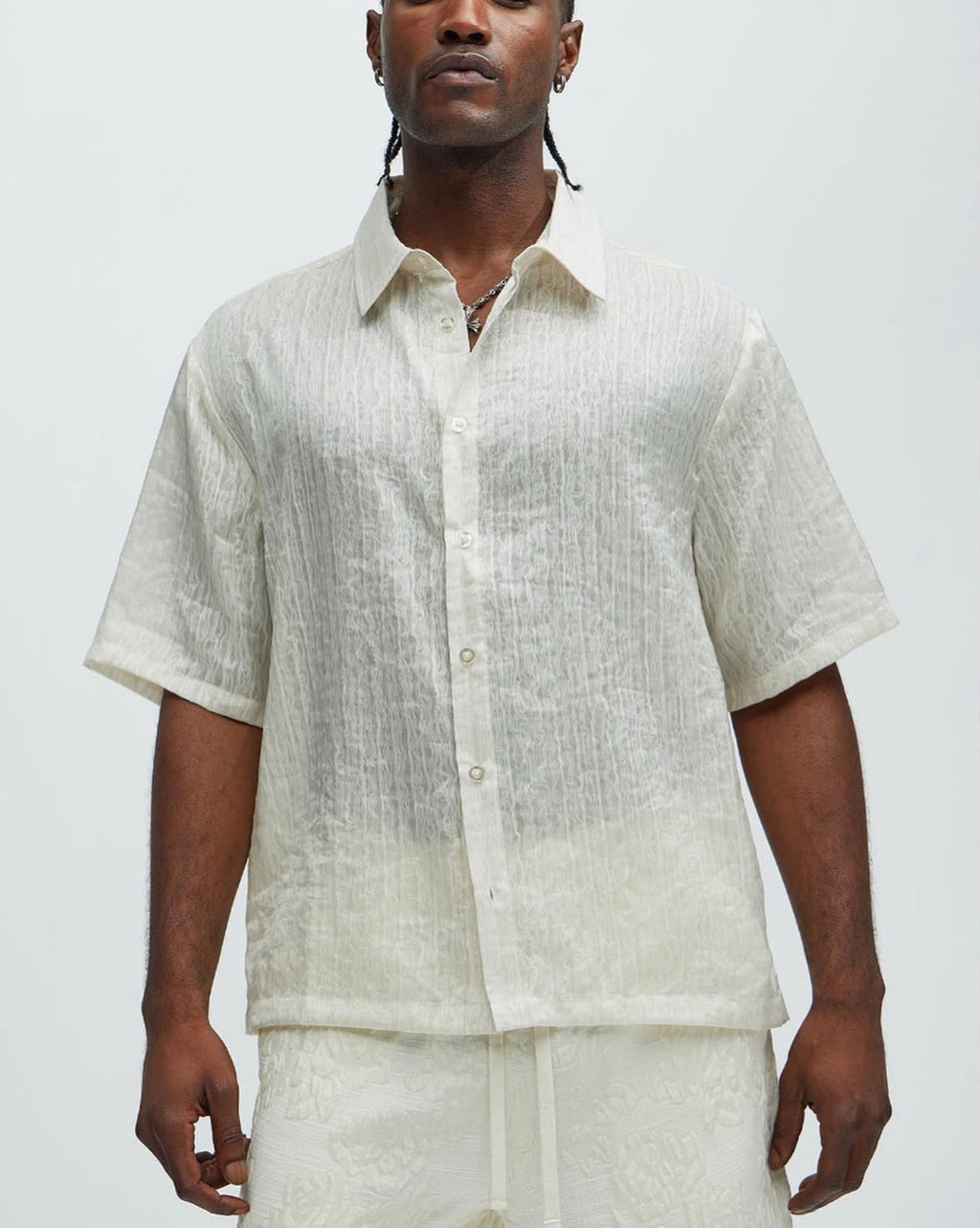 Premium Shirt in Ecru