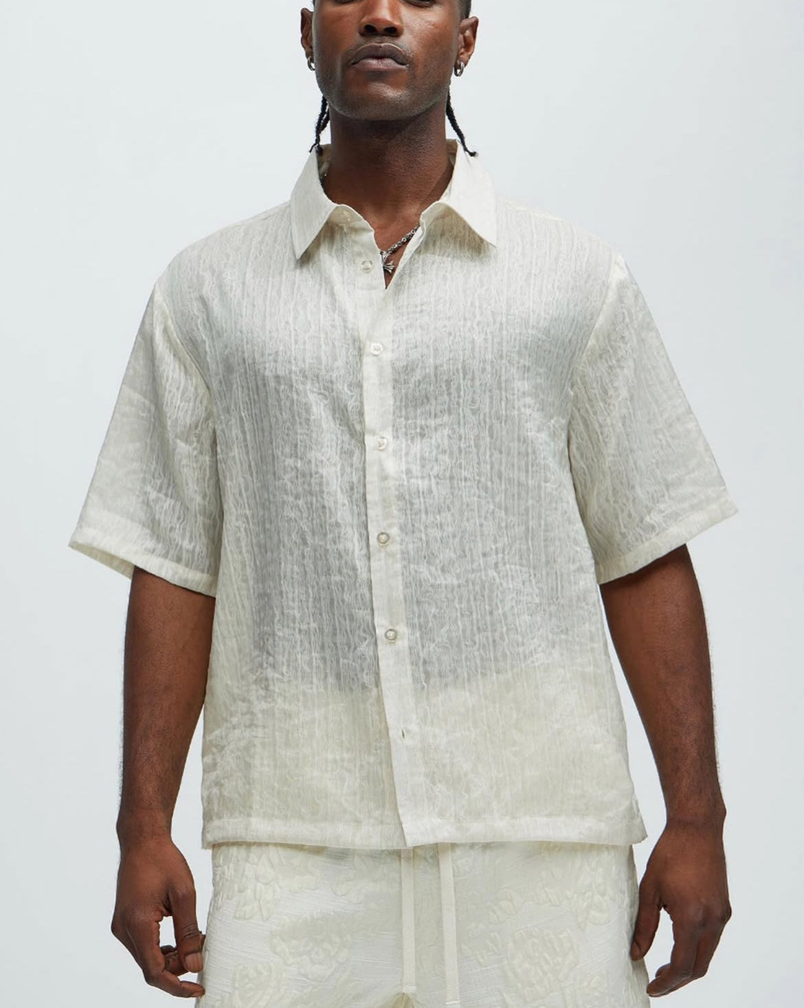 Premium Shirt in Ecru