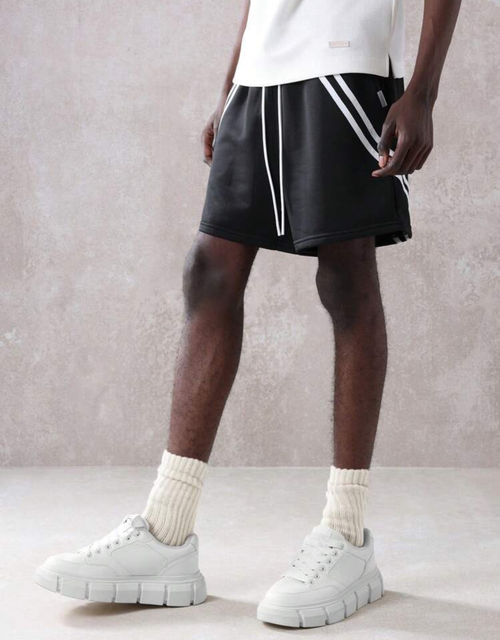 Slide Strap Shorts in Blue