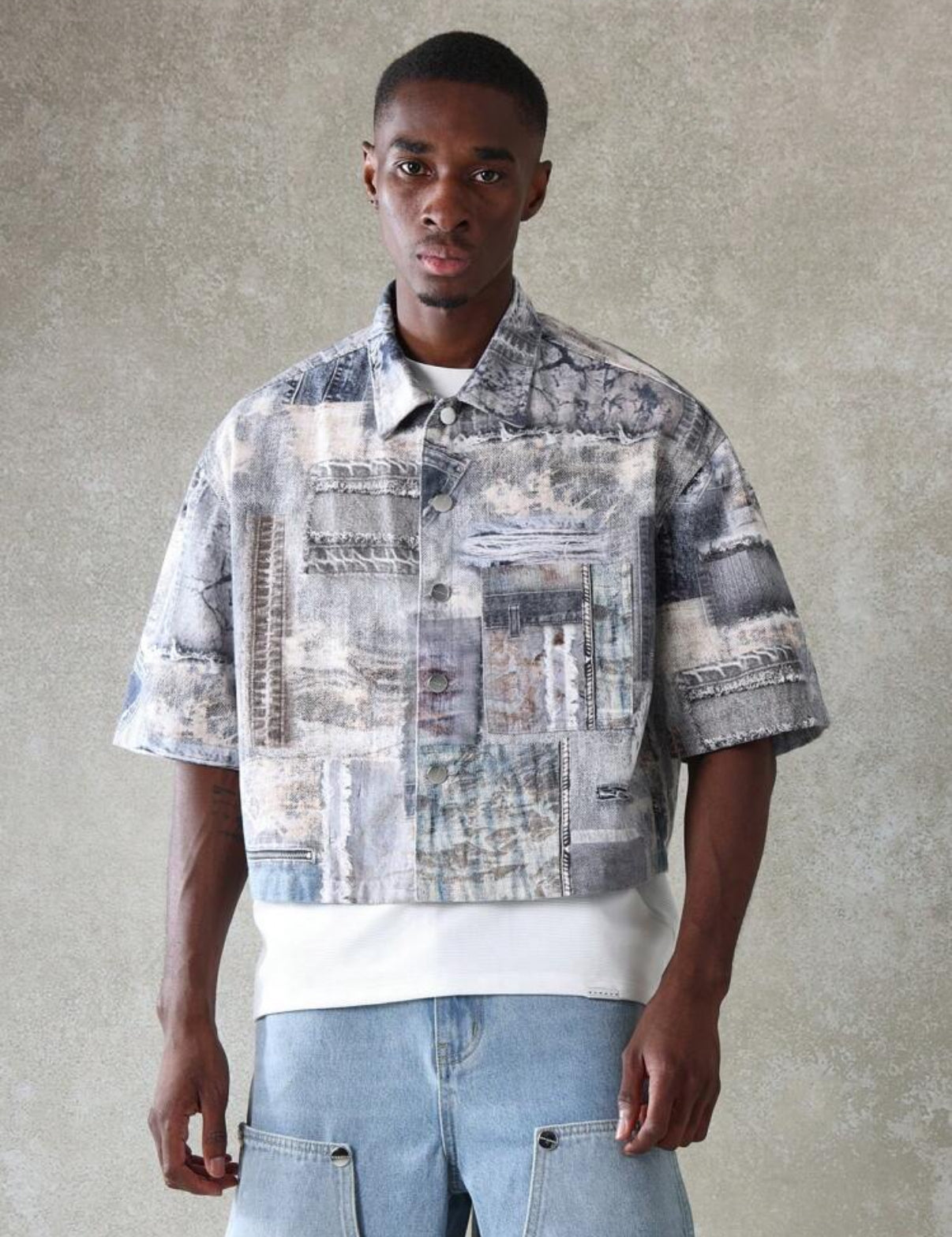 Denim shirt in multi