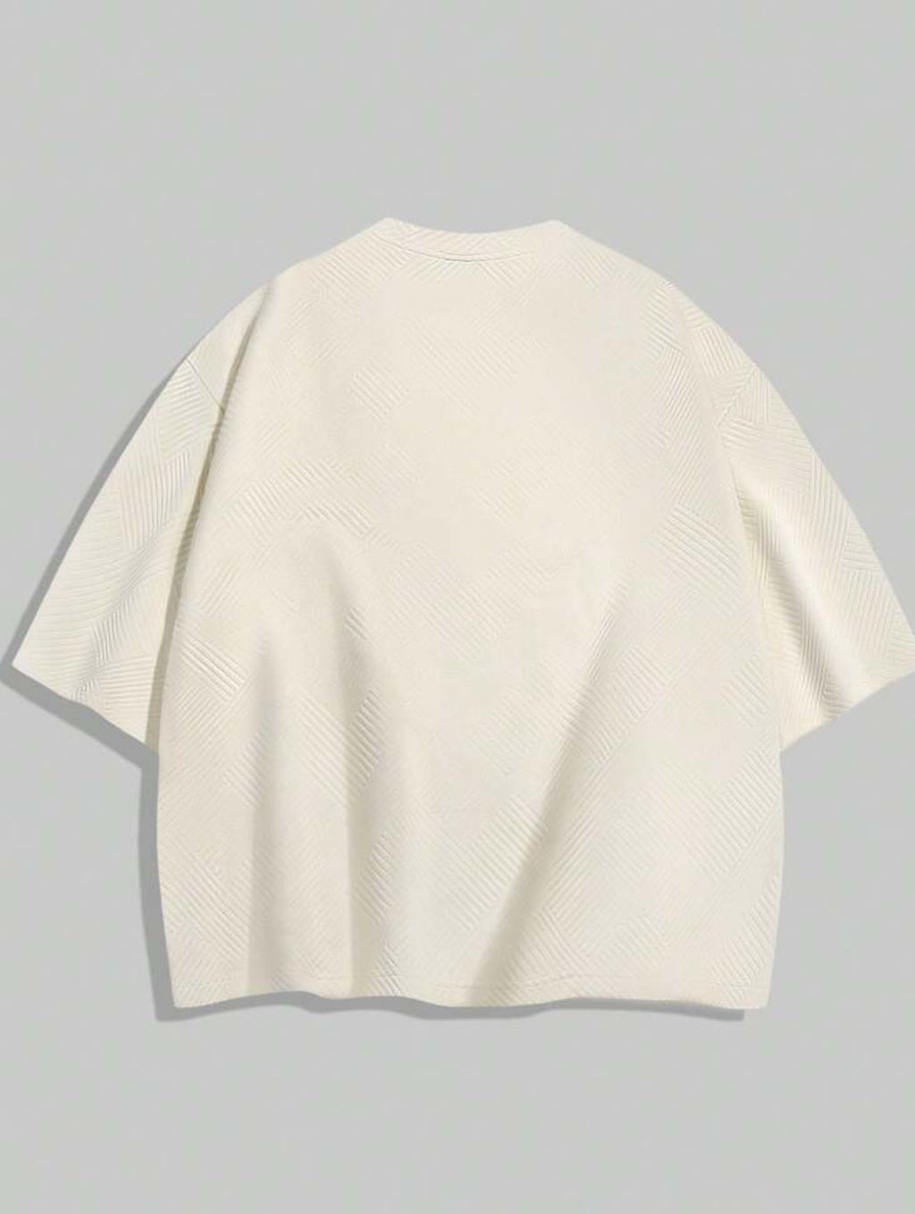 Premium textured shirt in ecru